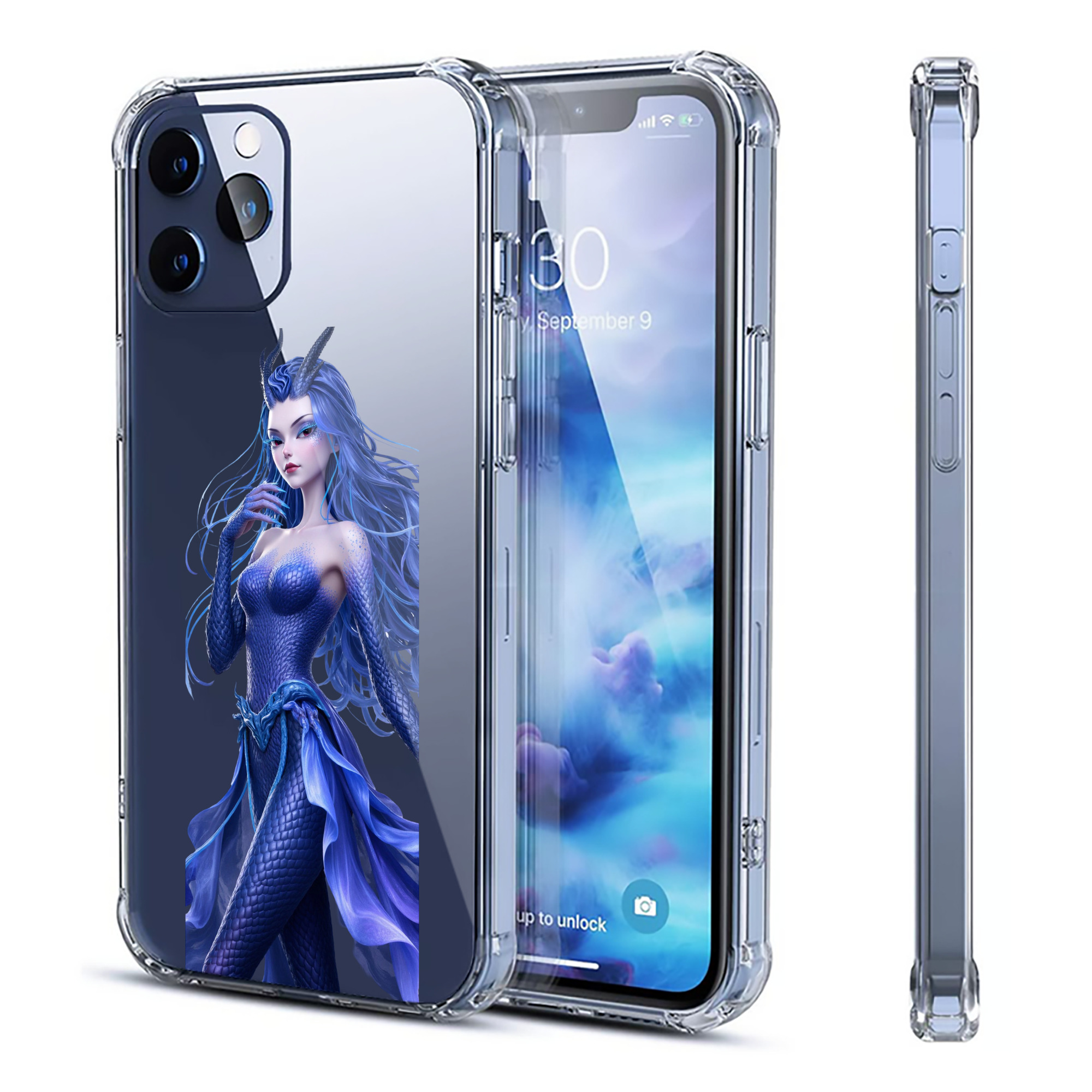 （画像用） Ne Zha 2 ナタ 魔童の大暴れ 【iPhone 12シリーズ対応】透明スマホケース（クリアソフトケース）